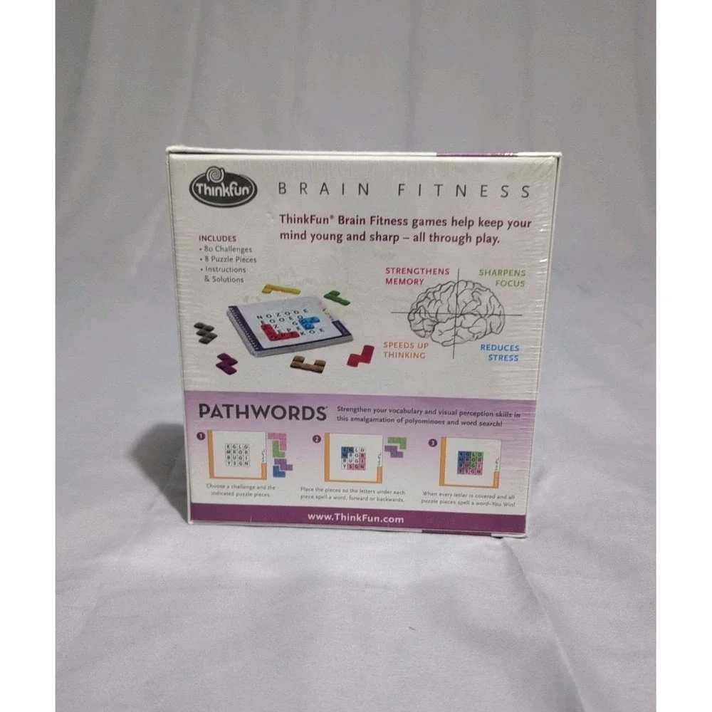 New ThinkFun Brain Fitness‎ Pathwords Word Search Extreme 80 Challenges Sealed!